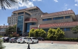 蓝天白云下的辽宁葫芦岛国际酒店 葫芦岛宾馆 栖龙湾 住建局 街景